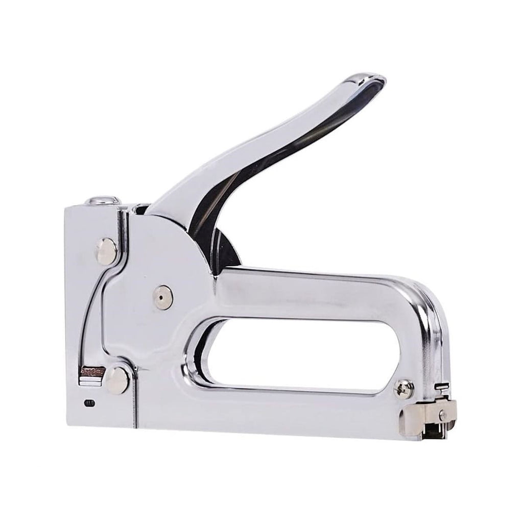 Grapadora manual profesional Arrow JT21CM – Compatible con grapas JT21 ¼″-3⁄8″, acero cromado, ideal tapicería & reparaciones ligeras