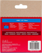 Grapas T50 #508 Arrow — 1/2″ de pierna x 3/8″ corona, Caja 1 250 pzs | Consumible profesional para grapadora T50