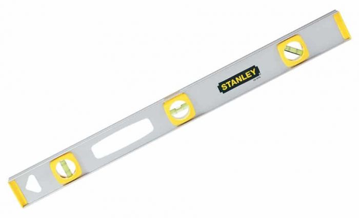Nivel de Aluminio 24” Stanley 42-074 | Precisión Profesional con Triple Burbuja y Diseño Resistente