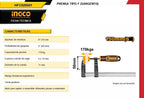 Sargento Para Madera Ingco HFC020501 6” de Acero Reforzado con Mordazas Antideslizantes y Mango Ergonómico