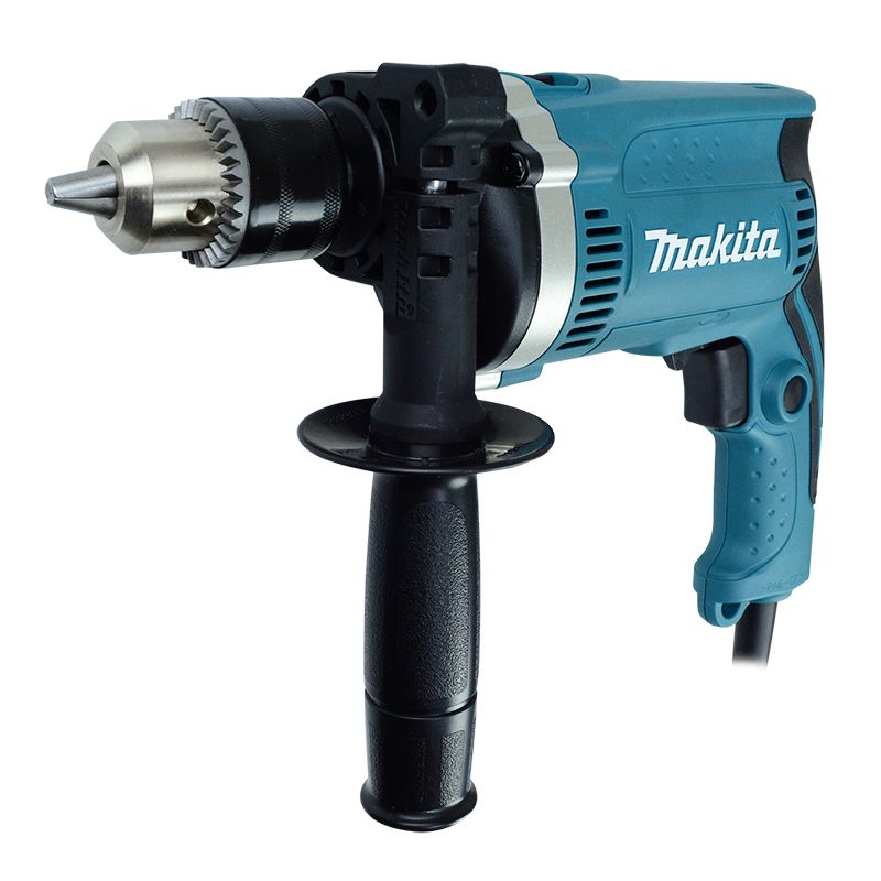 Combo Makita HP1630 + GA4534 con Rotomartillo 710W y Miniesmeriladora 720W Profesional para Concreto, Metal y Madera