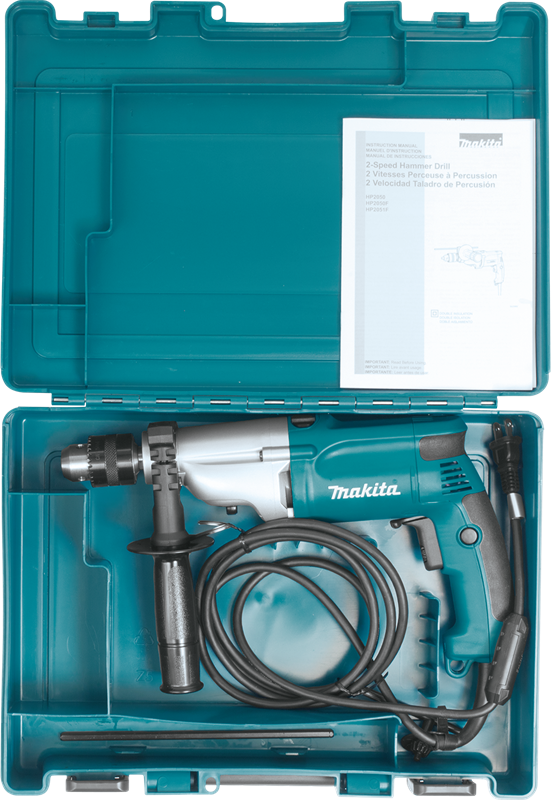Rotomartillo Makita HP2050H 720W Profesional con Velocidad Variable y Reversible para Concreto, Metal y Madera
