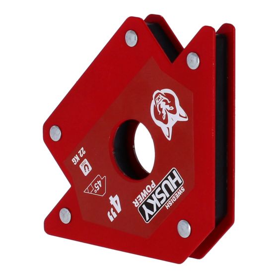 Imán Escuadra para Soldar Husky HKEM4 de 4” – Soporte Magnético en Ángulo para Carpintería y Metalurgia