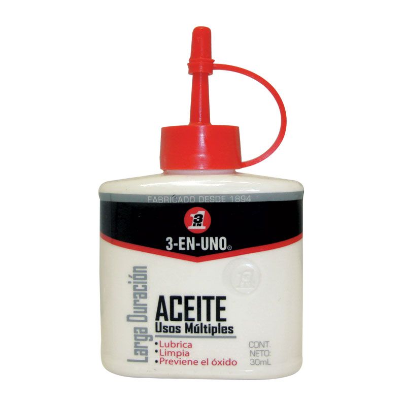 Aceite 3 en 1 de 30 ml – Lubricante Multiusos para Herramientas, Mecanismos y Electrodomésticos