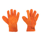Guantes de Carnaza Cortos – Protección Resistente para Trabajo Rudo y Soldadura