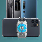 Ventilador de Refrigeración para Teléfono Móvil – Enfriador Portátil con Conexión USB y Luz LED