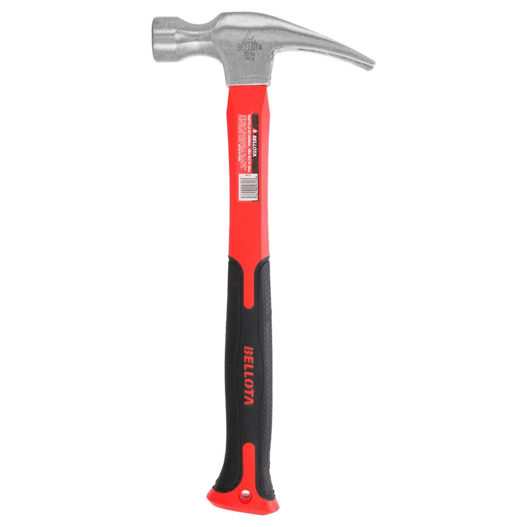 Martillo Bellota 7OHFGS20 de Uña Recta 20 Oz – Mango de Fibra de Vidrio Antivibración