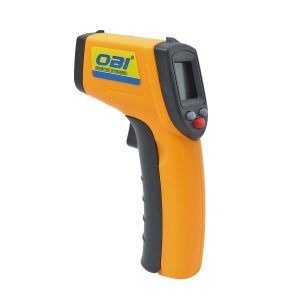 Termómetro Láser Infrarrojo OBI 405002 – Rango -50 °C a 320 °C, Medición Precisa sin Contacto