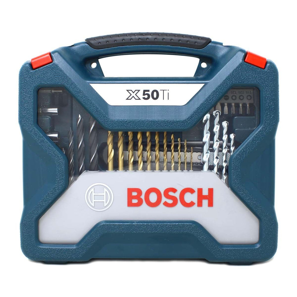 Juego de Puntas y Brocas Bosch X50Ti 50 Piezas – Kit Profesional 2 607 017 406 con Estuche Compacto