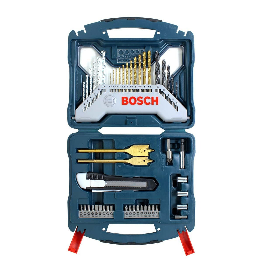 Juego de Puntas y Brocas Bosch X50Ti 50 Piezas – Kit Profesional 2 607 017 406 con Estuche Compacto