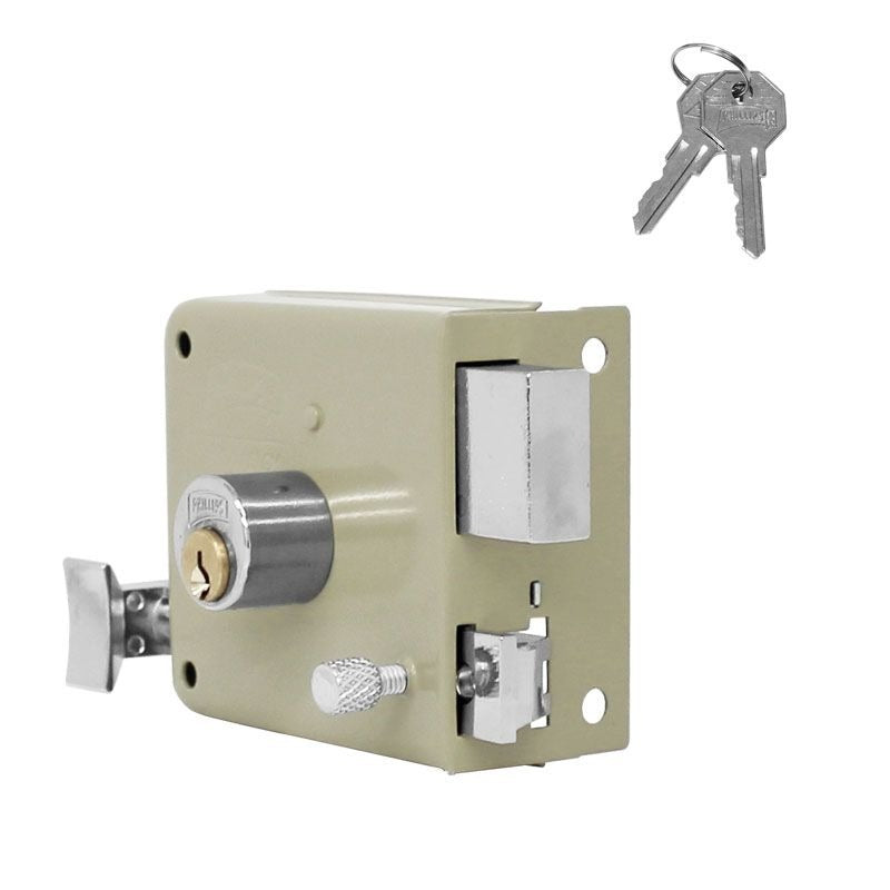 Cerradura de Sobreponer Phillips 715 Derecha Insta-Fácil – Alta Seguridad para Puerta Metálica o de Madera