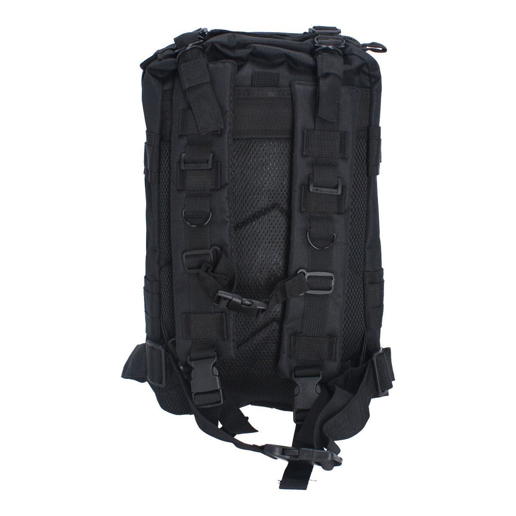 Mochila Táctica ADIR 10853 Negra de 25L – Militar, Deportiva y de Viaje con Múltiples Compartimentos