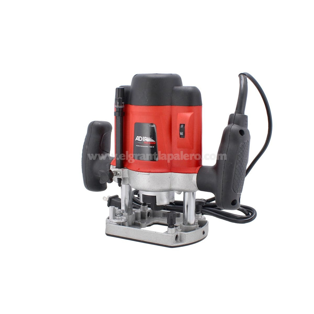 Router Profesional ADIR 11559 de 1050W – Fresadora Eléctrica para Madera con Ajuste de Precisión