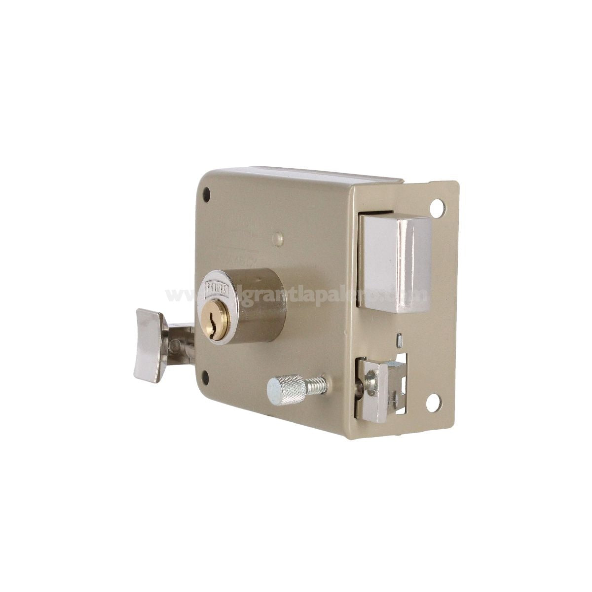 Cerradura de Sobreponer Phillips 715 Derecha Insta-Fácil – Alta Seguridad para Puerta Metálica o de Madera