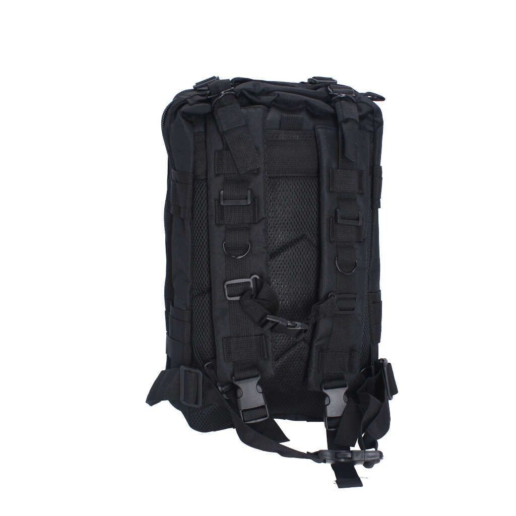 Mochila Táctica ADIR 10853 Negra de 25L – Militar, Deportiva y de Viaje con Múltiples Compartimentos