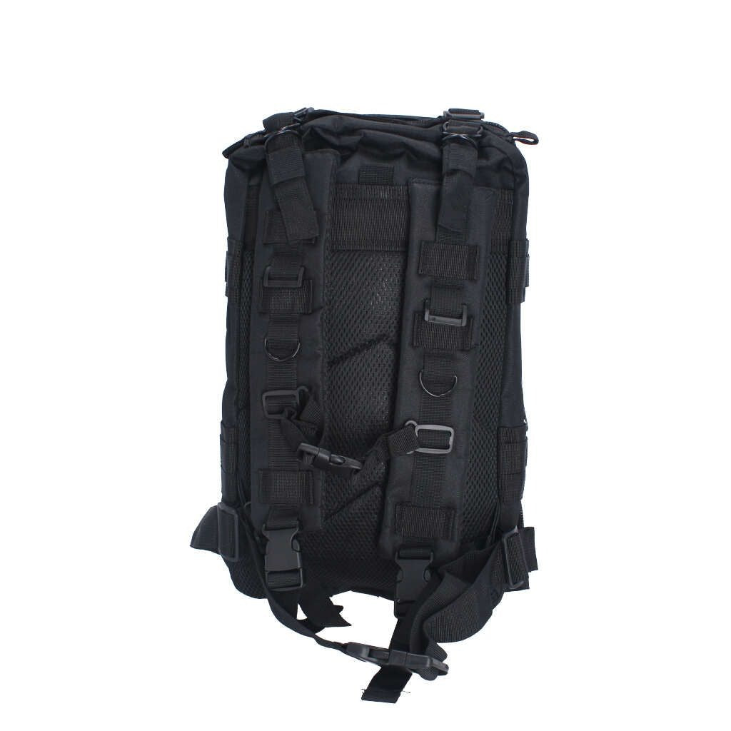 Mochila Táctica ADIR 10853 Negra de 25L – Militar, Deportiva y de Viaje con Múltiples Compartimentos