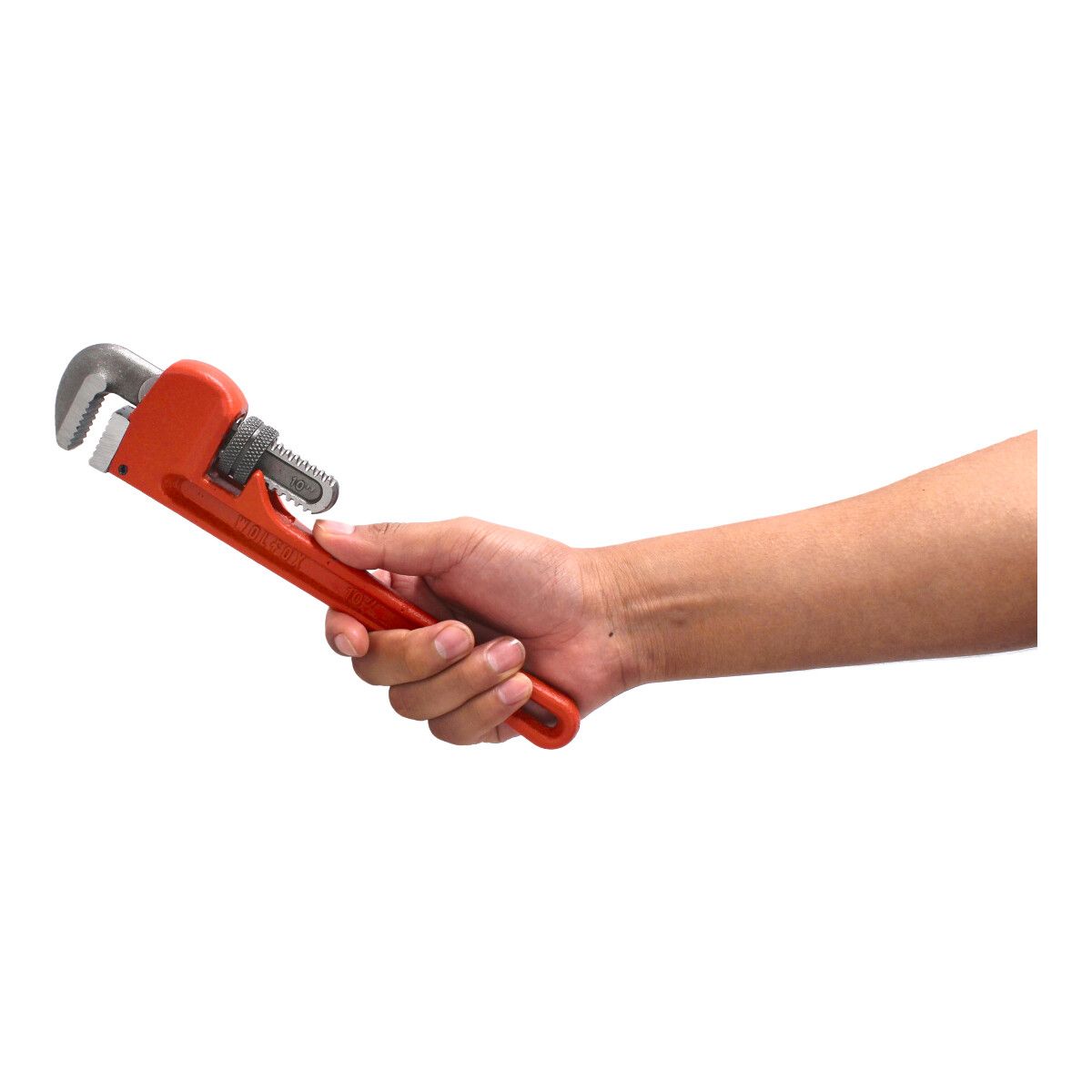 Llave Stilson Wolfox 10” – Llave para Tubo Ajustable de Acero Forjado con Mordazas Antideslizantes