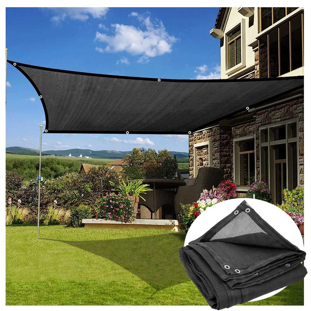 Toldo Sombra Adir 970 3.60 x 3 m – Malla Sombra 70% de Polietileno Resistente para Jardín, Terraza o Estacionamiento