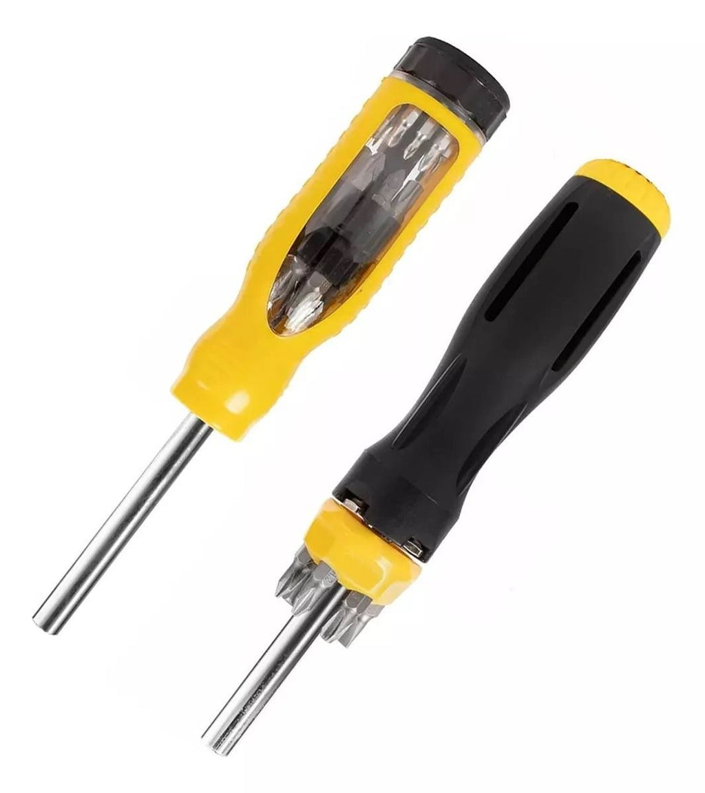 Juego de 2 Desarmadores Multipuntas Stanley 74-013 | Set Profesional 2 Piezas, Variedad de Puntas