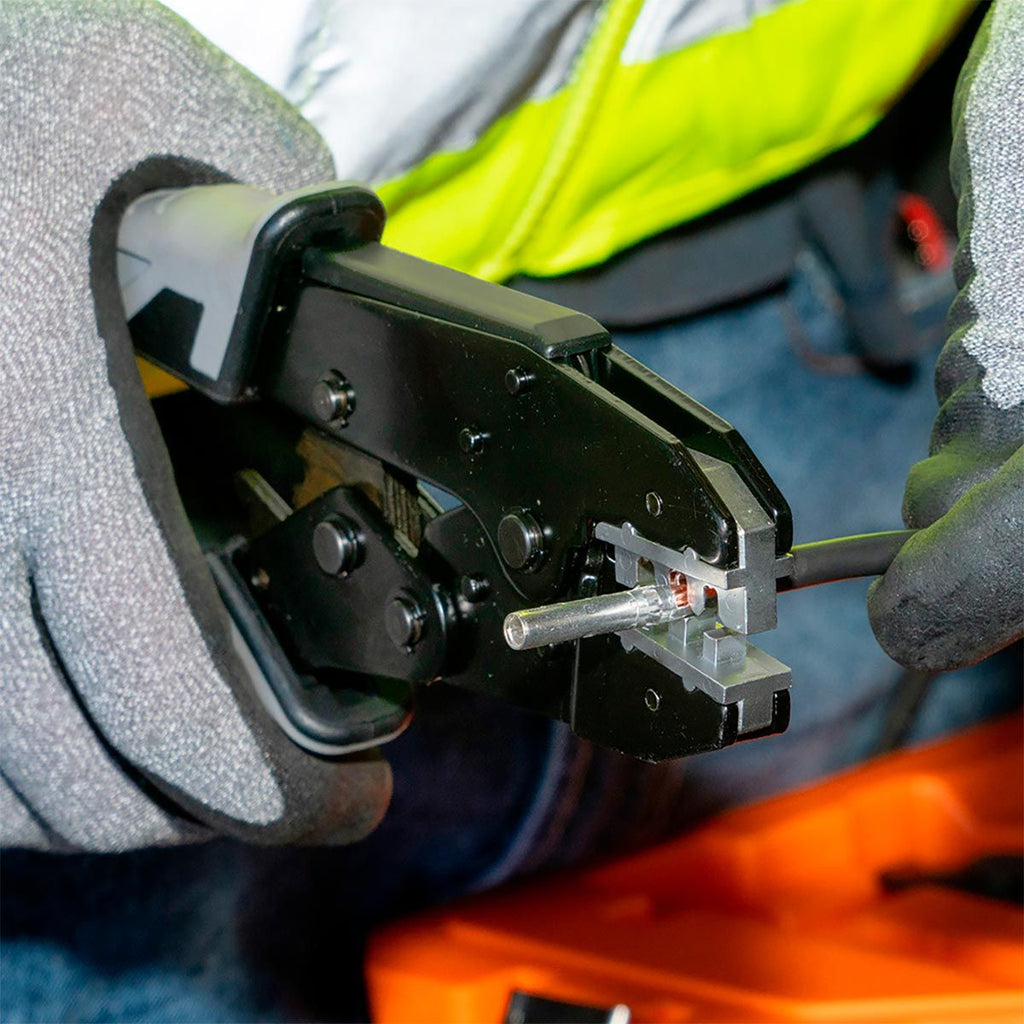 Juego de Herramientas Solares Klein Tools 92919S – Kit Profesional para Conexión Fotovoltaica con Crimpadora y Pelacables