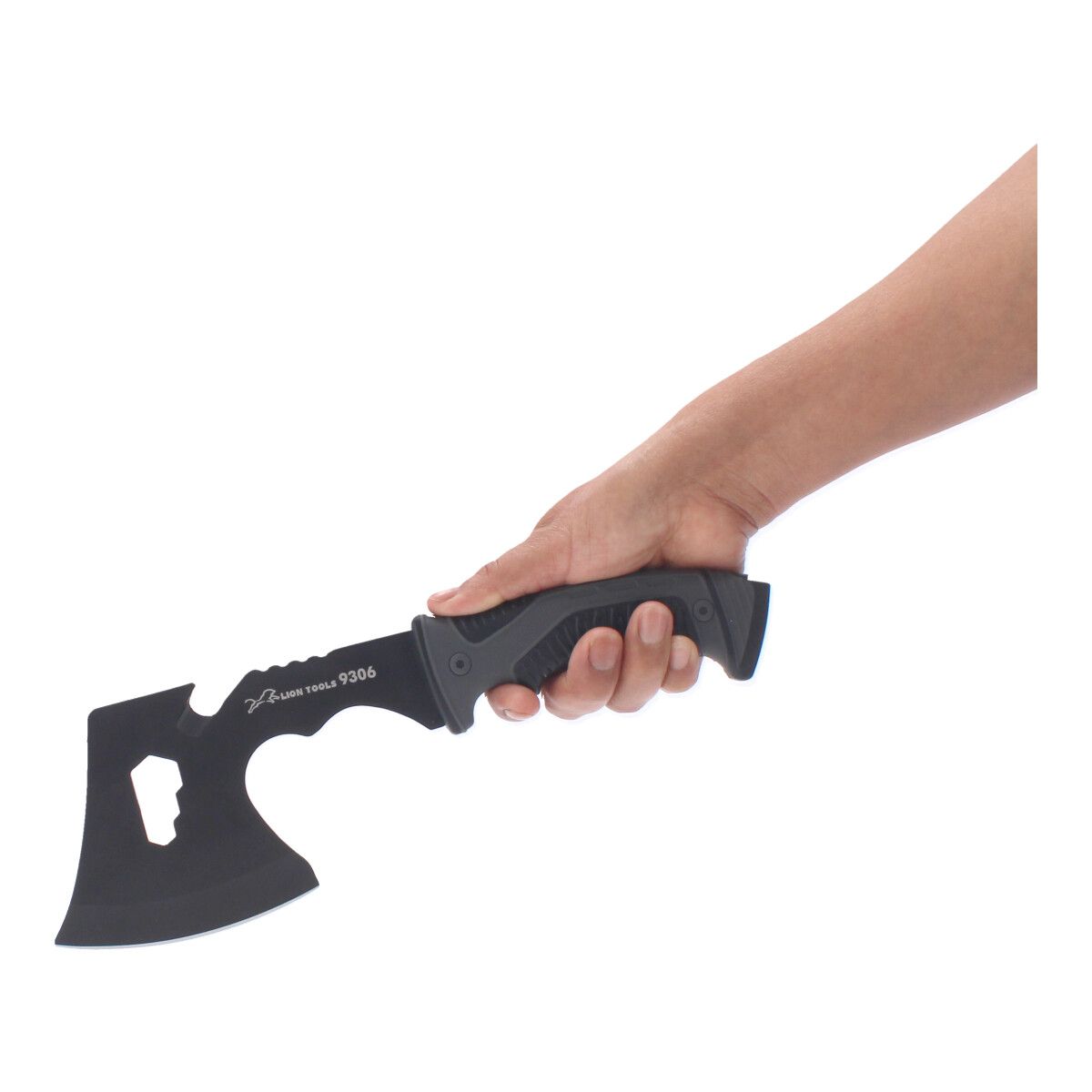 Hacha Lion Tools 9306 de 4” con Mango Bimaterial y Funda – Hacha de Corte Preciso y Alta Resistencia