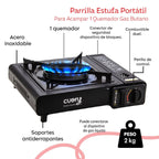 Estufa Portátil 1 Quemador Shtark | Compacta, Segura y Fácil de Usar