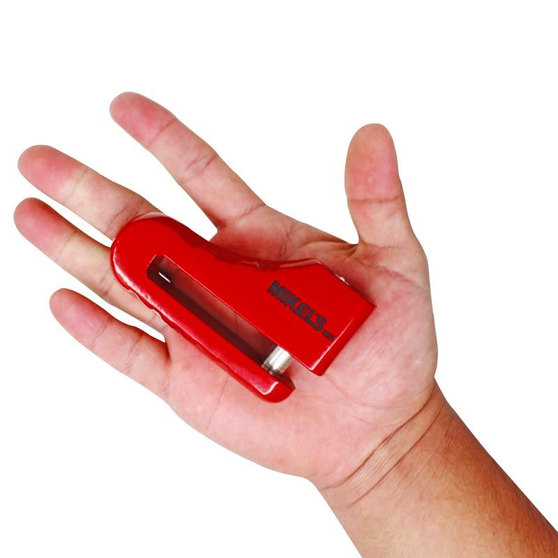 Candado seguridad para motocicleta Mikels CFD-10 – Vástago acero 10 mm para freno de disco, incluye cable recordatorio y llaves de alta seguridad