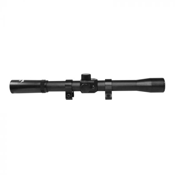 Mira Telescópica Mendoza 4x20 – Óptica de Precisión para Rifles y Carabinas con Montura Incluida