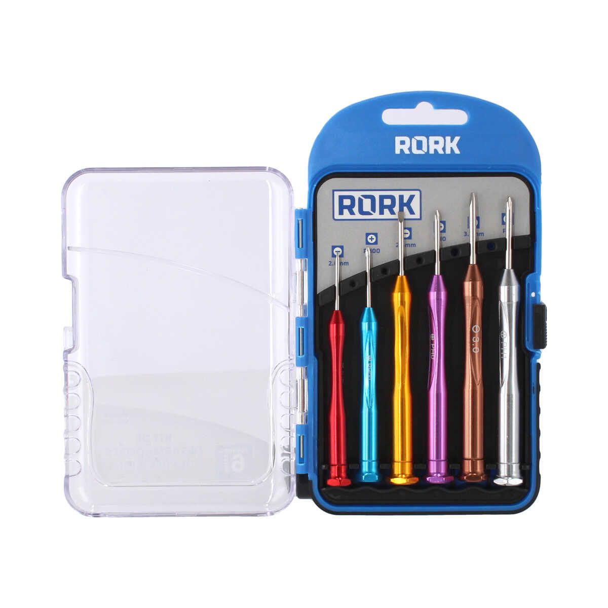 Kit de Desarmadores de Precisión 6 Piezas MRK-006 RORK – Reparación Electrónica, Celulares y Relojes