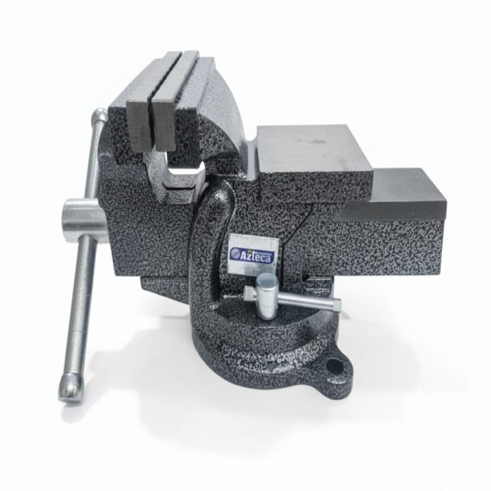 Tornillo de banco 6” MT-895 Azteca Tools – Prensa de taller profesional con apertura 150 mm para sujeción de piezas metálicas y carpintería