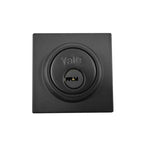 Cerrojo Yale 89525 Argos Negro – Cerrojo Doble de Seguridad con Llave Exterior y Mariposa Interior, Acabado Mate