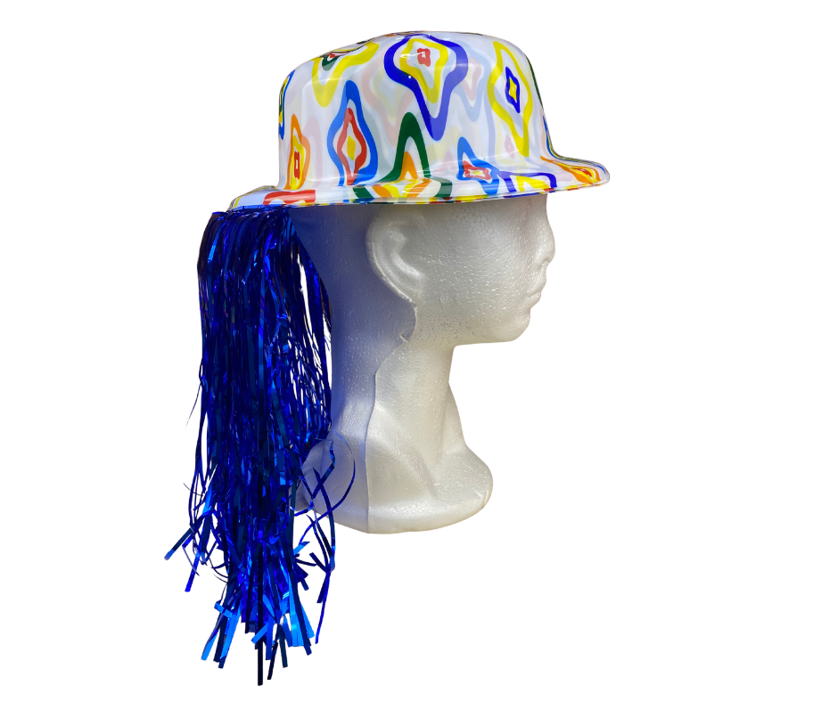 Sombrero con Peluca Integrada – Accesorio Divertido para Fiestas, Disfraces y Eventos Temáticos 🎩😂