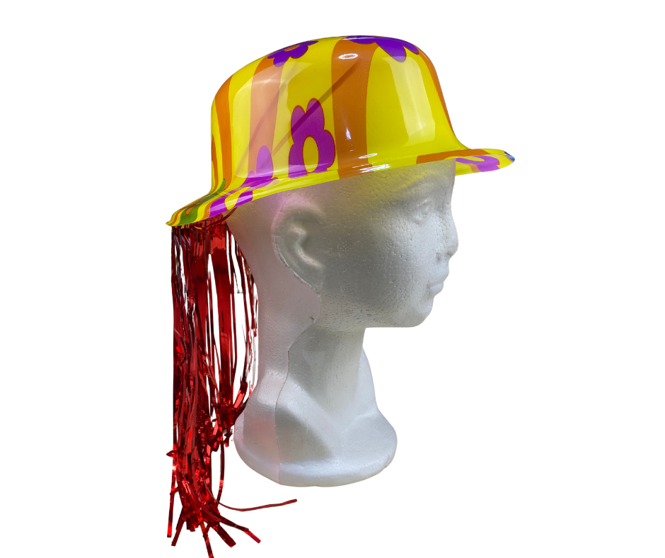 Sombrero con Peluca Integrada – Accesorio Divertido para Fiestas, Disfraces y Eventos Temáticos 🎩😂