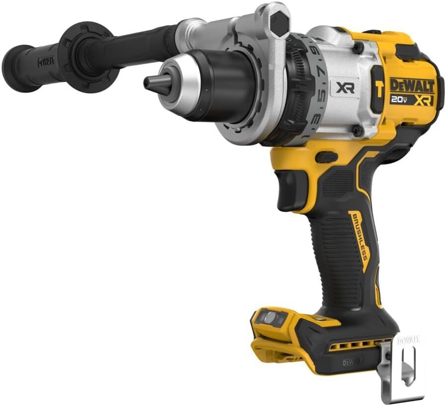 Rotomartillo Inalámbrico DeWalt DCD1007B 20V MAX XR 1/2” Brushless con Velocidad Variable para Concreto, Metal y Madera