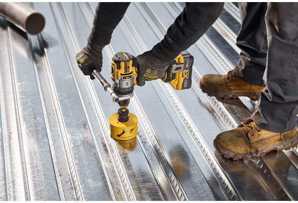 Rotomartillo Inalámbrico DeWalt DCD1007B 20V MAX XR 1/2” Brushless con Velocidad Variable para Concreto, Metal y Madera