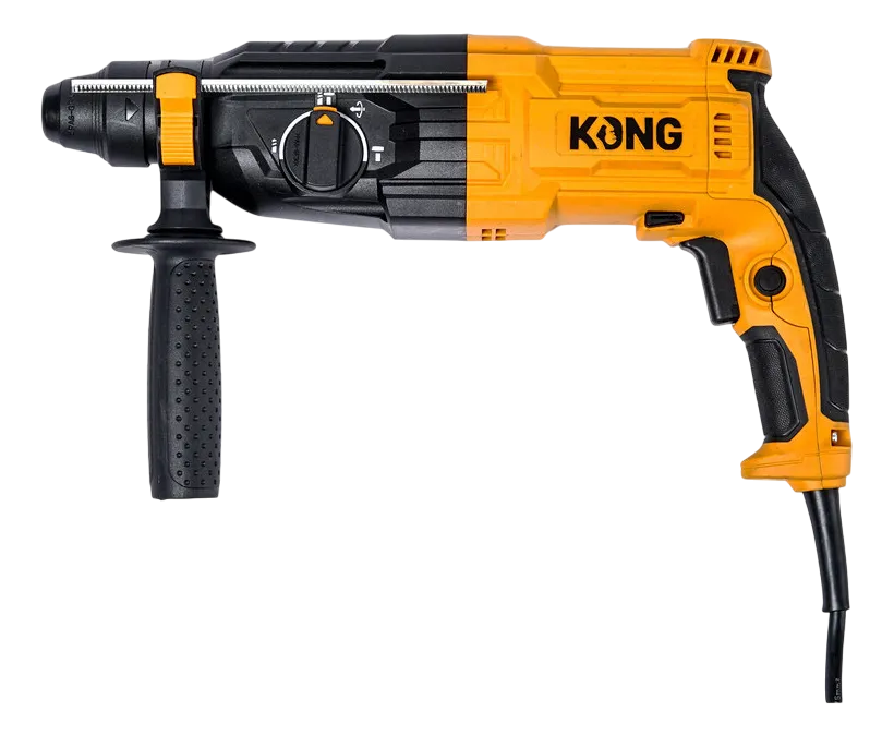 Rotomartillo Electroneumático Kong KO-800 900W SDS Plus Profesional con Maletín para Concreto, Madera y Metal