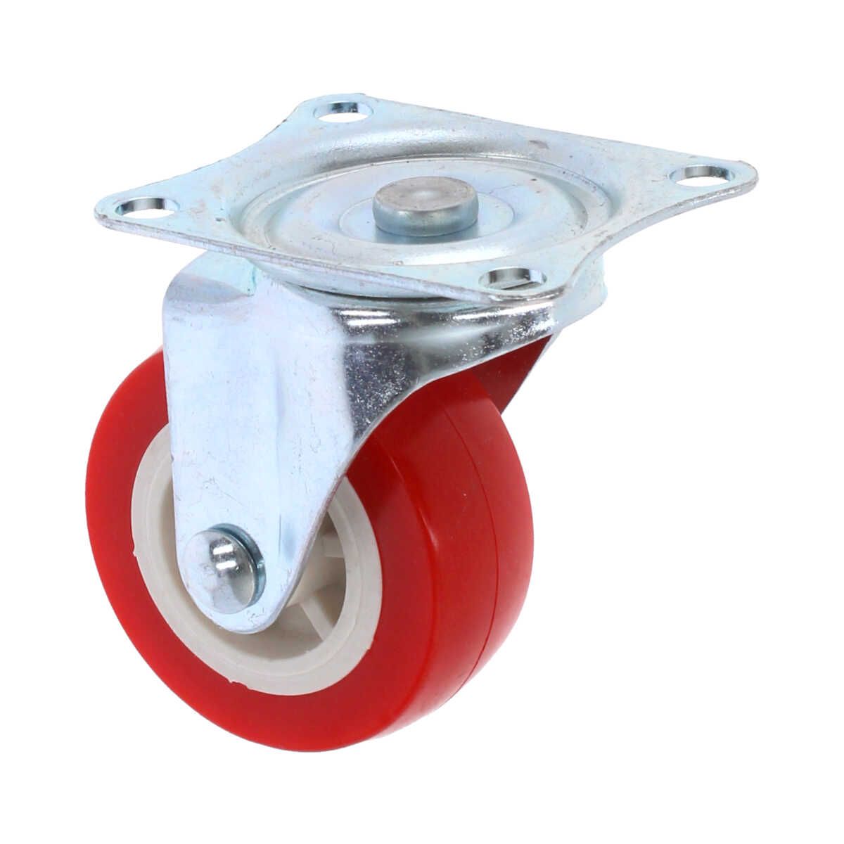 Rodaja Rodamil 14033 de 2” con Placa Giratoria – Rueda Metálica de Alta Resistencia para Muebles y Equipos