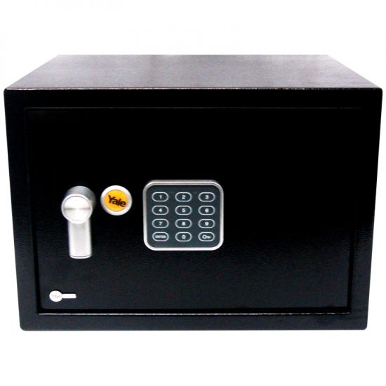 Caja Fuerte Yale 84835 Electronic Safe Small – Caja de Seguridad Digital con Clave y Llave de Emergencia
