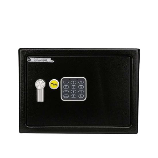 Caja Fuerte Yale 84835 Electronic Safe Small – Caja de Seguridad Digital con Clave y Llave de Emergencia