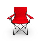 Silla Plegable Para Camping GardenLiSilla Plegable Roja, Azul, Negra para Camping con Portavasos | Ligera, Resistente y Portátilfe