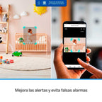 Cámara de Seguridad Wi-Fi Steren CCTV-223 – Doble Lente 2+2 Mpx, Robotizada, Visión Nocturna y Seguimiento de Movimiento Automático