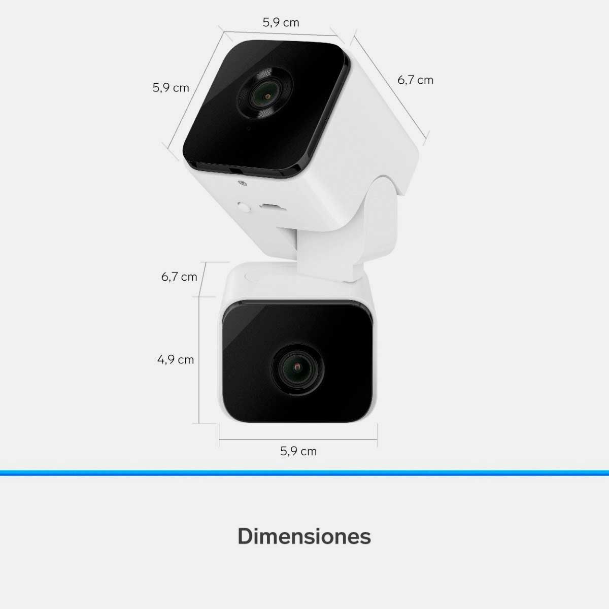 Cámara de Seguridad Wi-Fi Steren CCTV-223 – Doble Lente 2+2 Mpx, Robotizada, Visión Nocturna y Seguimiento de Movimiento Automático