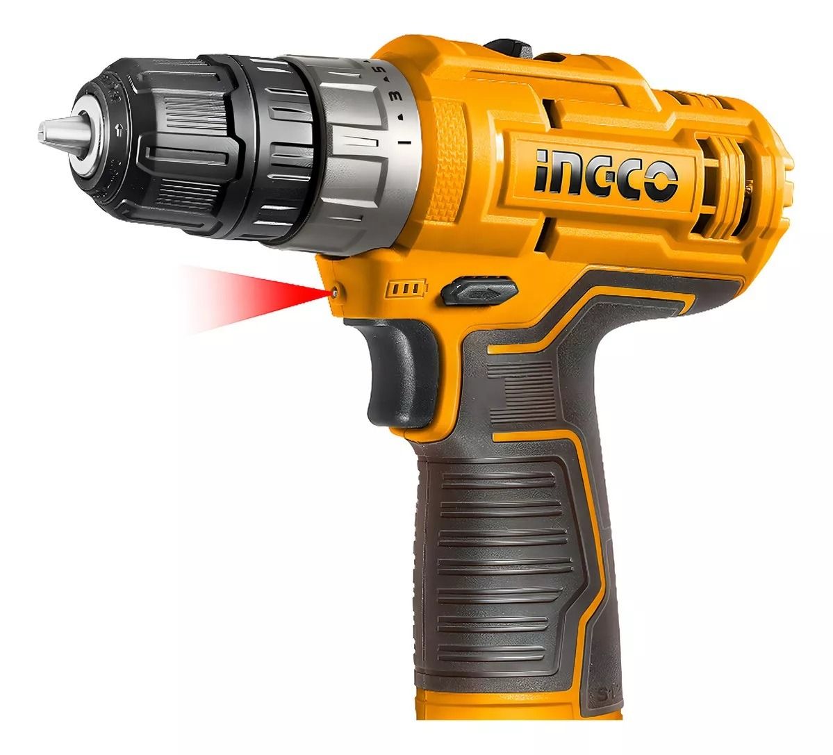 Taladro Atornillador Inalámbrico Ingco CDLI12202 12V 3/8” con 2 Baterías, Cargador Rápido y Estuche Profesional