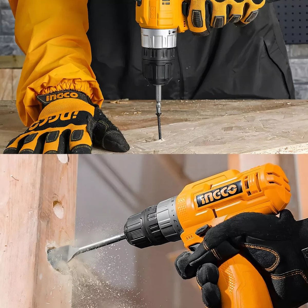 Taladro Atornillador Inalámbrico Ingco CDLI12202 12V 3/8” con 2 Baterías, Cargador Rápido y Estuche Profesional