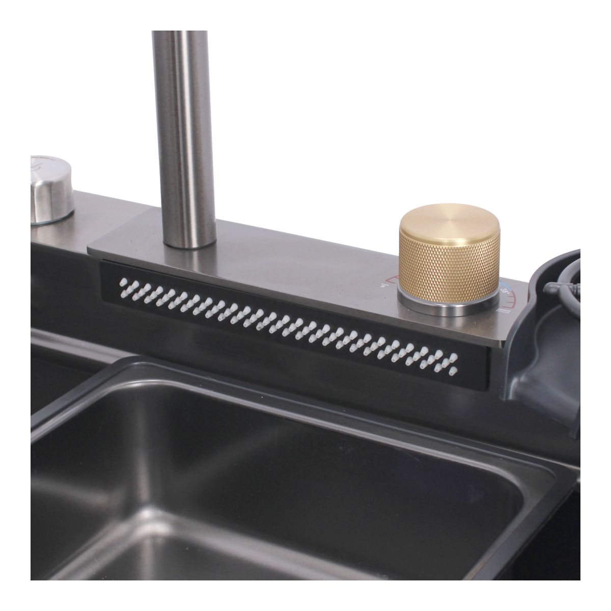 Tarja multifunción de acero inoxidable 80 × 46 cm LH8046 Stanew — Con grifo giratorio 360°, accesorios premium y diseño moderno para cocina