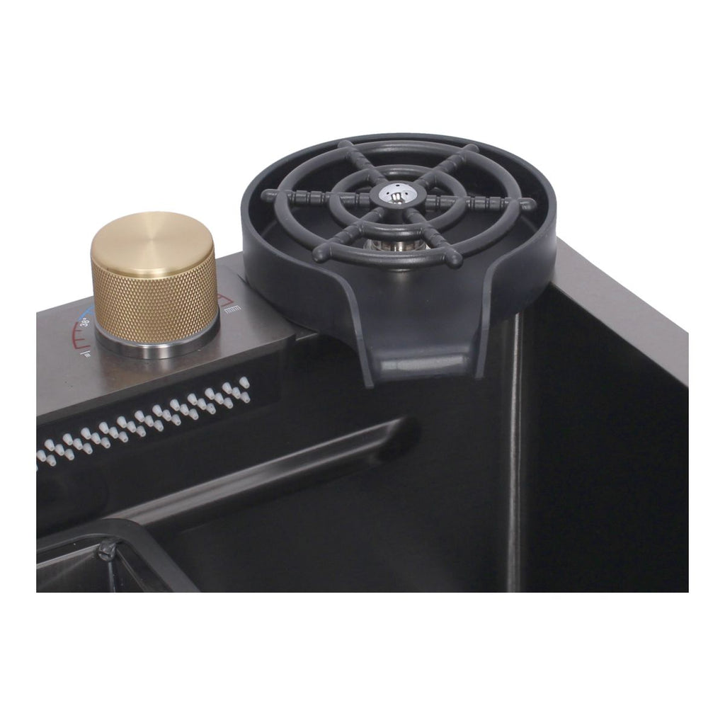 Tarja multifunción de acero inoxidable 80 × 46 cm LH8046 Stanew — Con grifo giratorio 360°, accesorios premium y diseño moderno para cocina