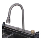 Tarja multifunción de acero inoxidable 80 × 46 cm LH8046 Stanew — Con grifo giratorio 360°, accesorios premium y diseño moderno para cocina