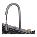 Tarja multifunción de acero inoxidable 80 × 46 cm LH8046 Stanew — Con grifo giratorio 360°, accesorios premium y diseño moderno para cocina