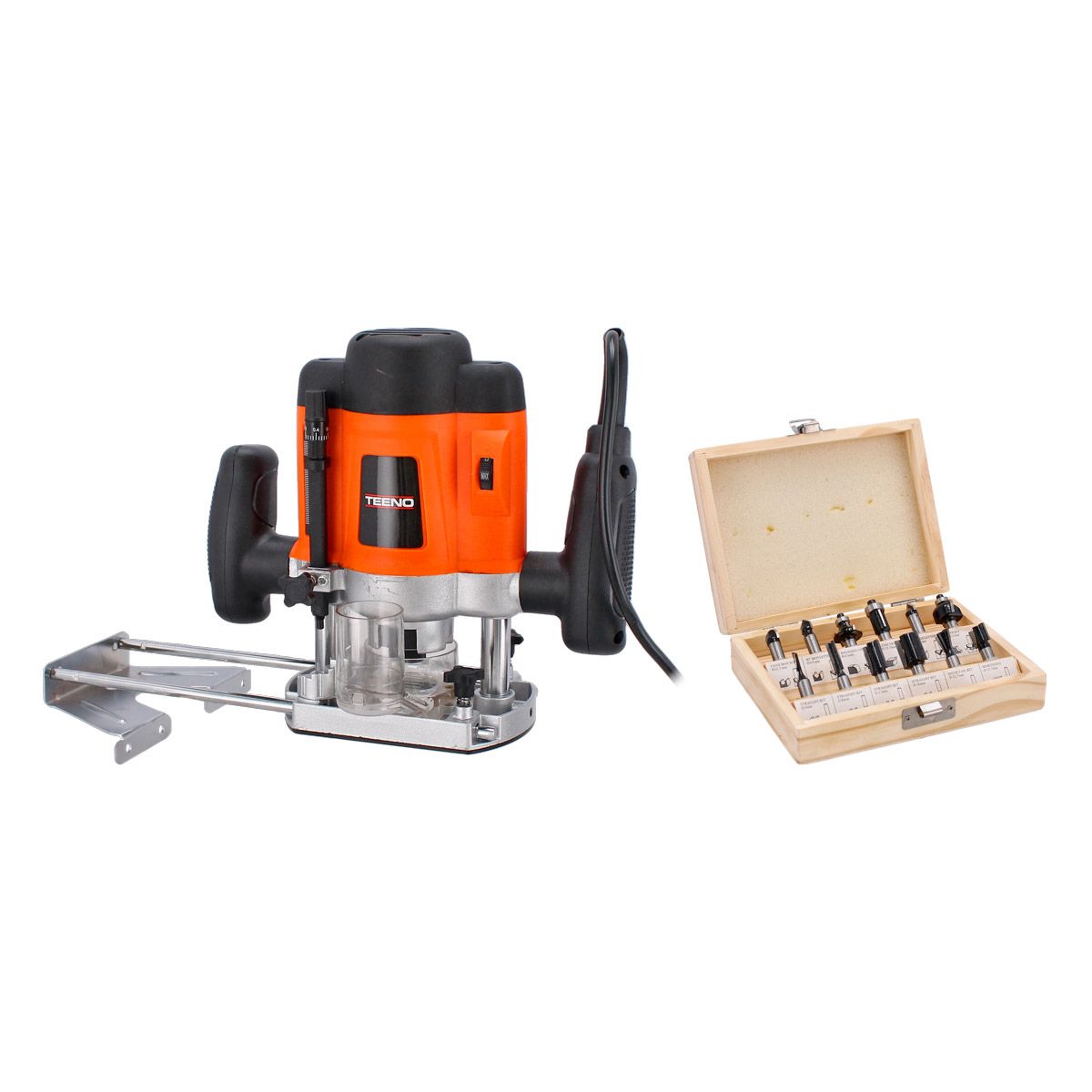 Router TEENO RT60082 de 1200 W – Fresadora Profesional para Madera con Control de Profundidad y Velocidad Variable