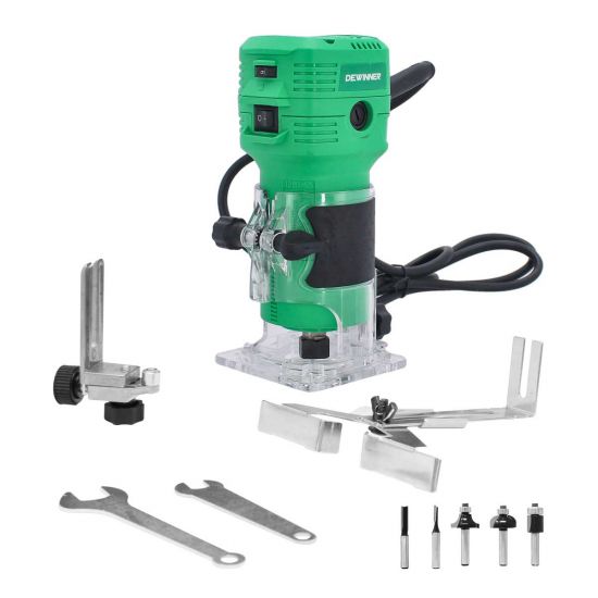 Router Dewinner 650W 1026 – Fresadora eléctrica profesional para carpintería, molduras, ranuras y acabados en madera con ajuste de profundidad